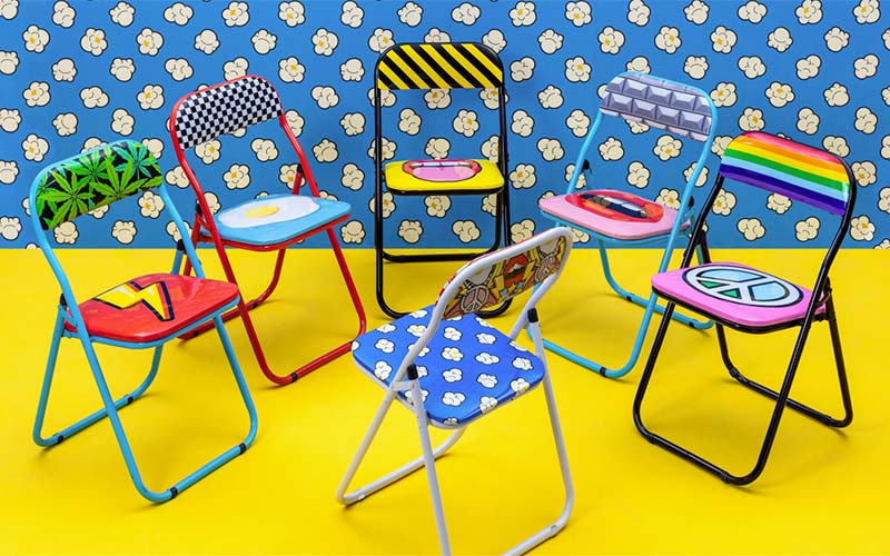 Sedia pieghevole Blow by Job & Seletti