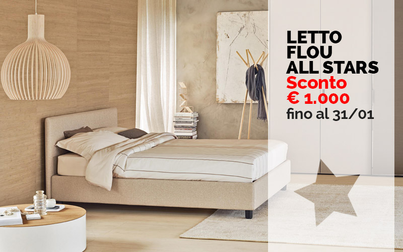 Promozione letto Notturno Flou a Belluno
